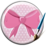 Logo of Pink Bow Keyboard android Application 